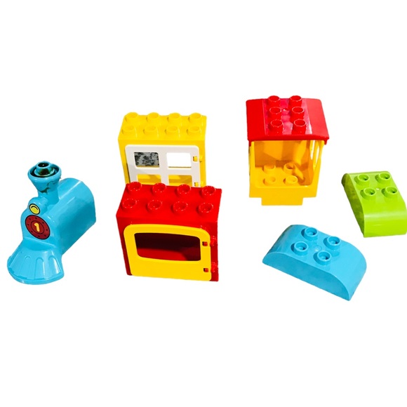 Lot Of Lego Duplo Building Blocks Cars Flowers & People - Picture 6 of 6